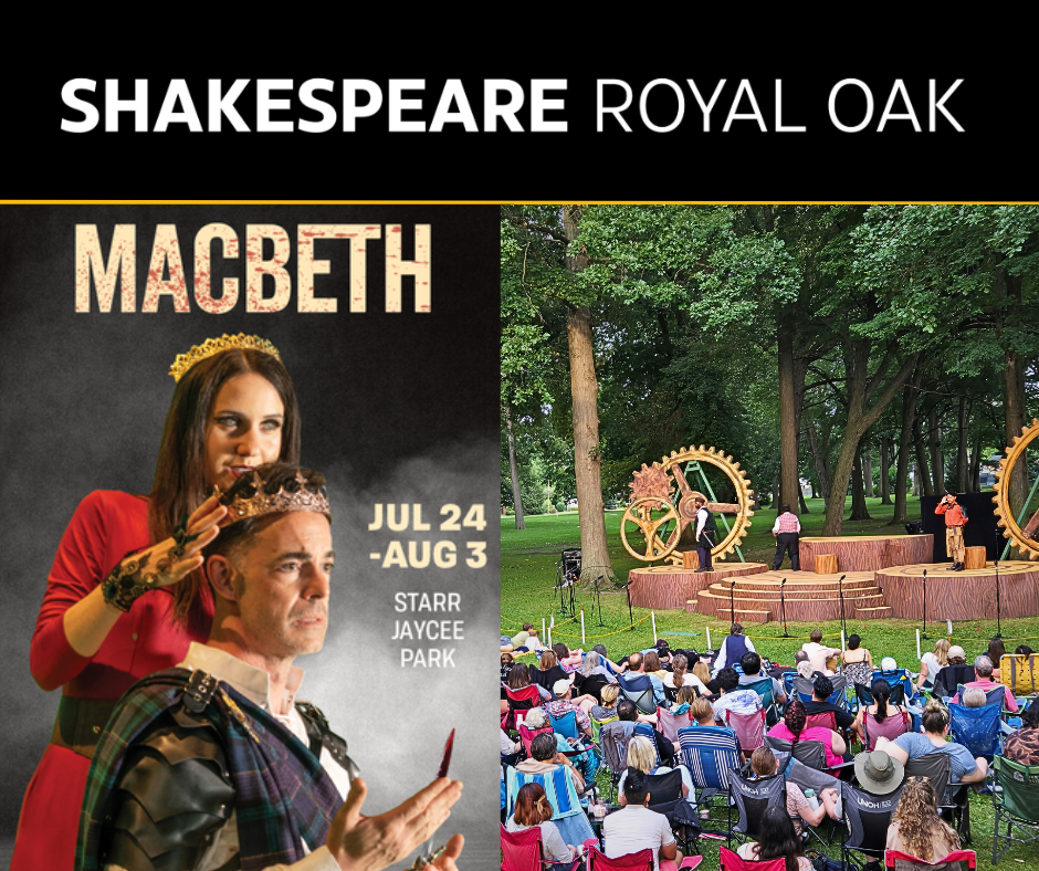 Kemp Klein Attorney Ed Nahhat and Executive Producer of Shakespeare Royal Oak’s Presents Macbeth