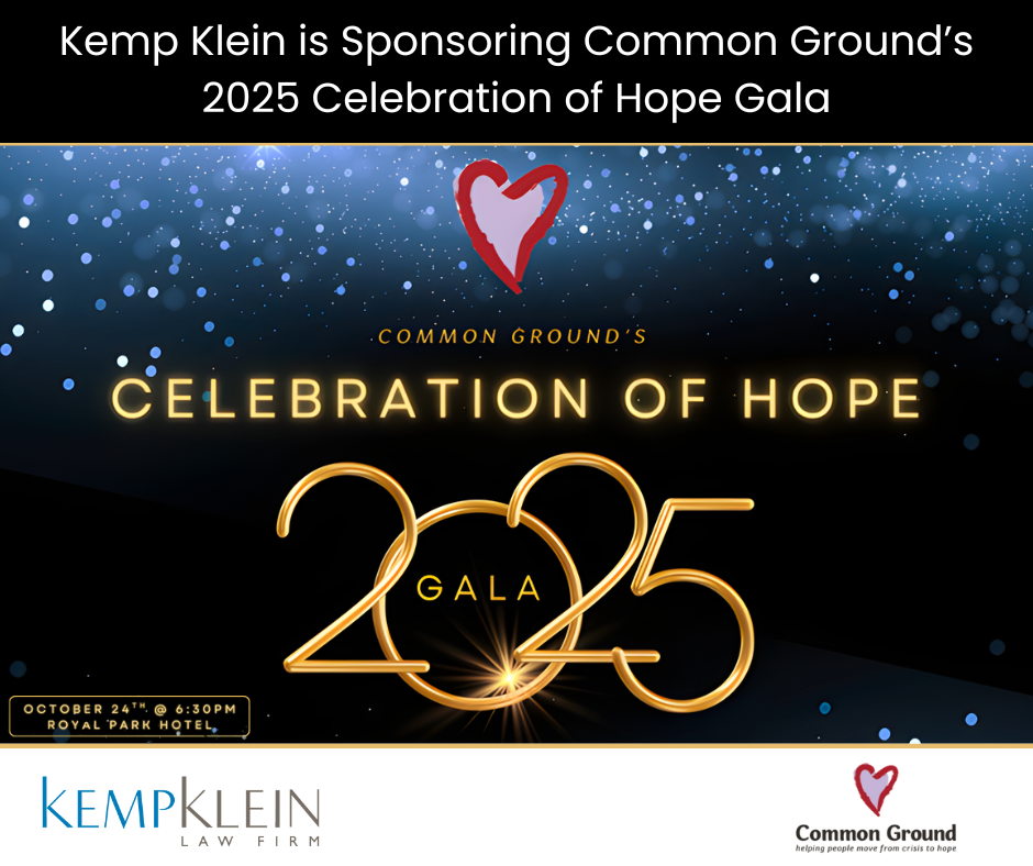 Common Ground Celebration of Hope Gala 2025 Kemp Klein Law Firm Community Service Impact Award Michigan