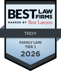 Kemp Klein 2026 Best Law Firms Tier 1 Family Law award badge for Troy awarded by Best Lawyers®