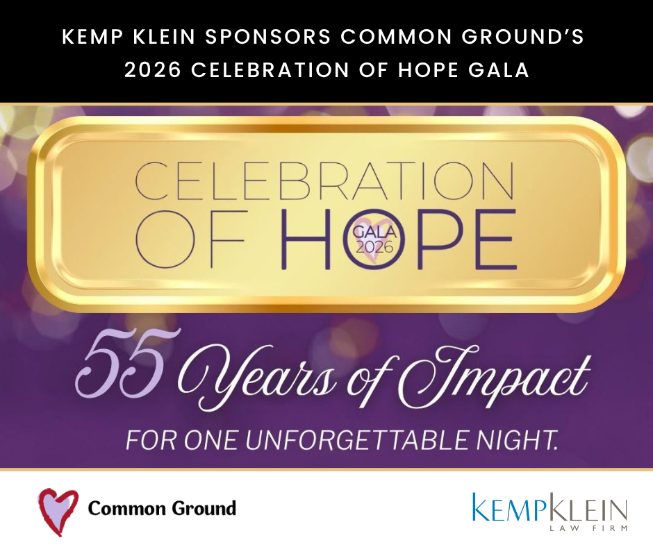 Kemp Klein sponsors Common Ground’s 2026 Celebration of Hope Gala
